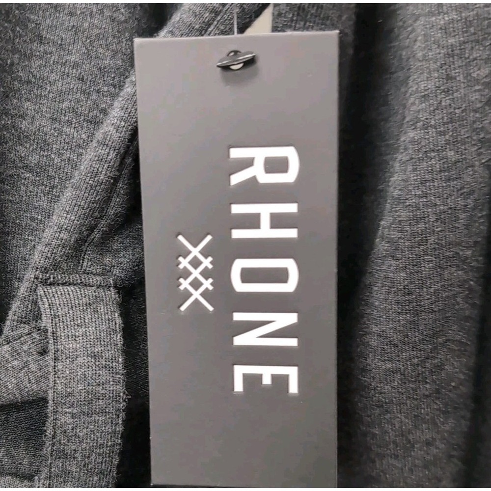 Rhone Hooded Belted Wrap Robe Mens Size S/M Black Heather Midweight NEW NWT $168 - Picture 9 of 10